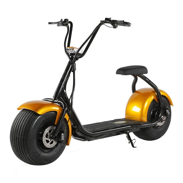 Citycoco 2000w i Bike Electric Scooter Yellow