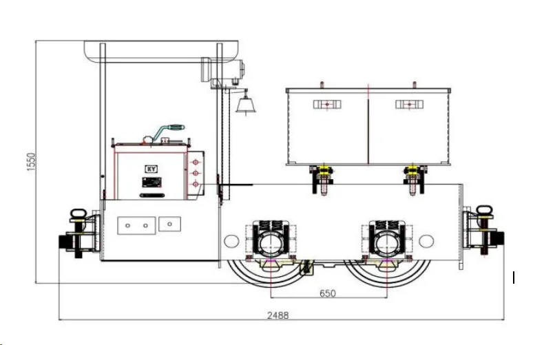 product kapuro 25 tonne narrow gauge diesel electric locomotive with motor  gearbox for mine tunnel transportation-20