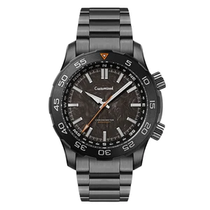 ODM Custom Watch Manufacturer 42mm Carbon Fiber Dial Super Luminous Automatic Black Watch Luxury Watches Men's Top Brand