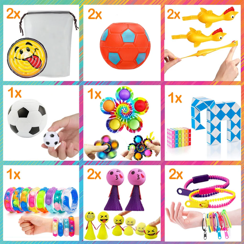 Anti-Stress Armband Spielzeug - 4er Set Für Kinder & Erwachsene