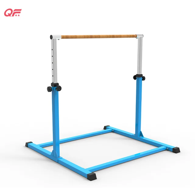 Gymnastics Bars for Home with 1-11 Levels Adjustable Height Stainless Steel Kids Horizontal Training Bar
