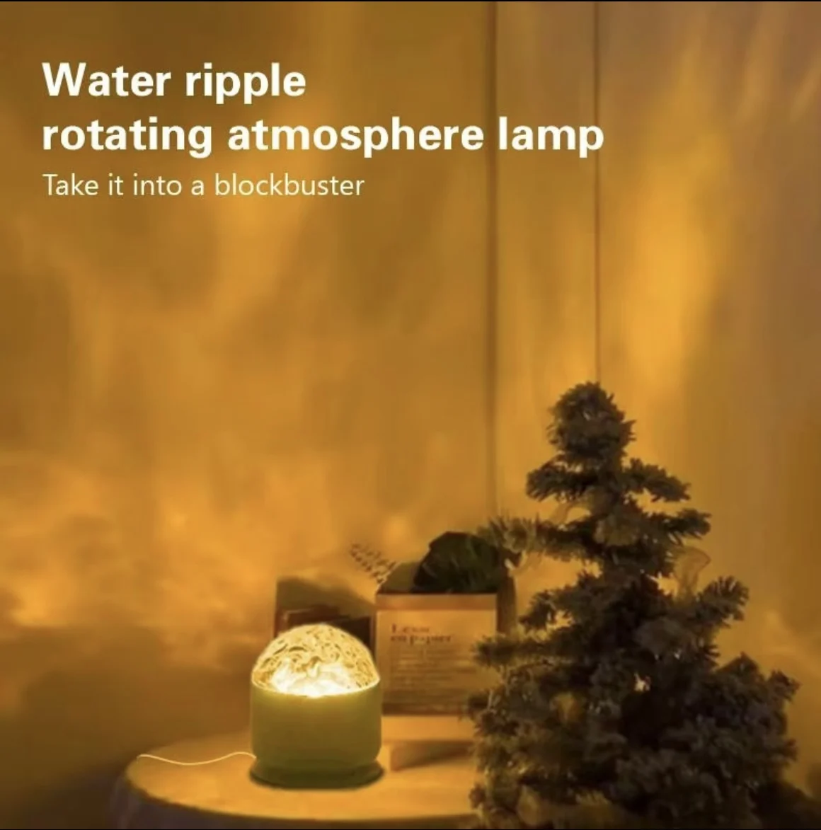 Wholesale Northern Lights Ocean Wave 3D Holographic Water Ripple Projector Light Remote Control USB/Type-C Powered Living Room