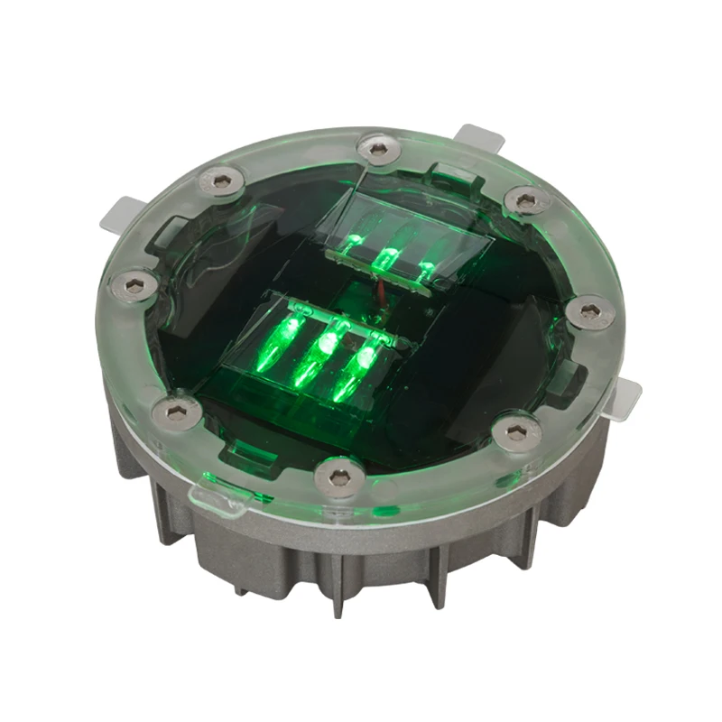 Factory Selling Solar Power amber Warning Light/Traffic Yellow Flashing Light/Solar Driveway Marker Light