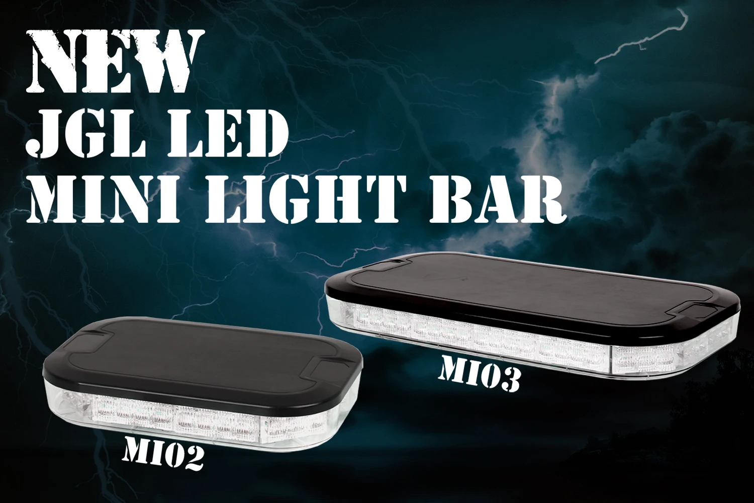 24-LED Strobe Light Bars - 4 Pack Amber Emergency Warning Lights 12-24V