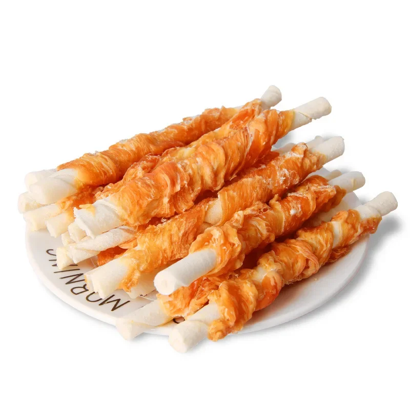 Wholesale Pet OEM Customizable Grinding Teeth Chicken Winding Grain Shandong Manufacturers Supply Dog Treats Dog Snacks