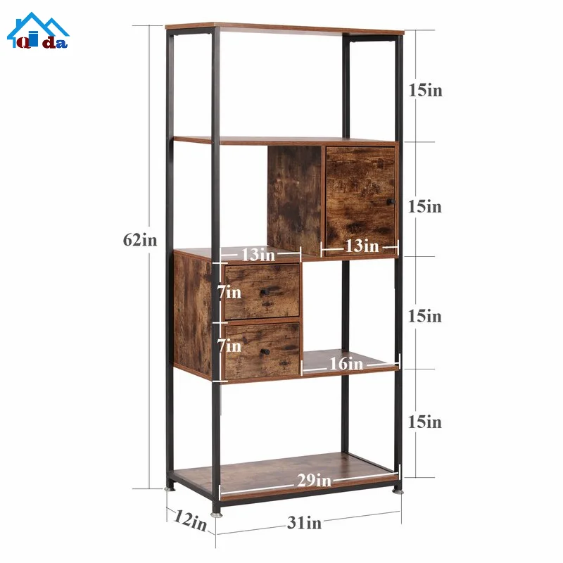 5 круглый Ланч-бокс с изображением деревянной стены Угловая Этажерка, сделанные по европейским стандартам, с металлической рамкой, угловой стеллаж для хранения полки дисплея завод подставка для цветов в виде книжной обложки для дома