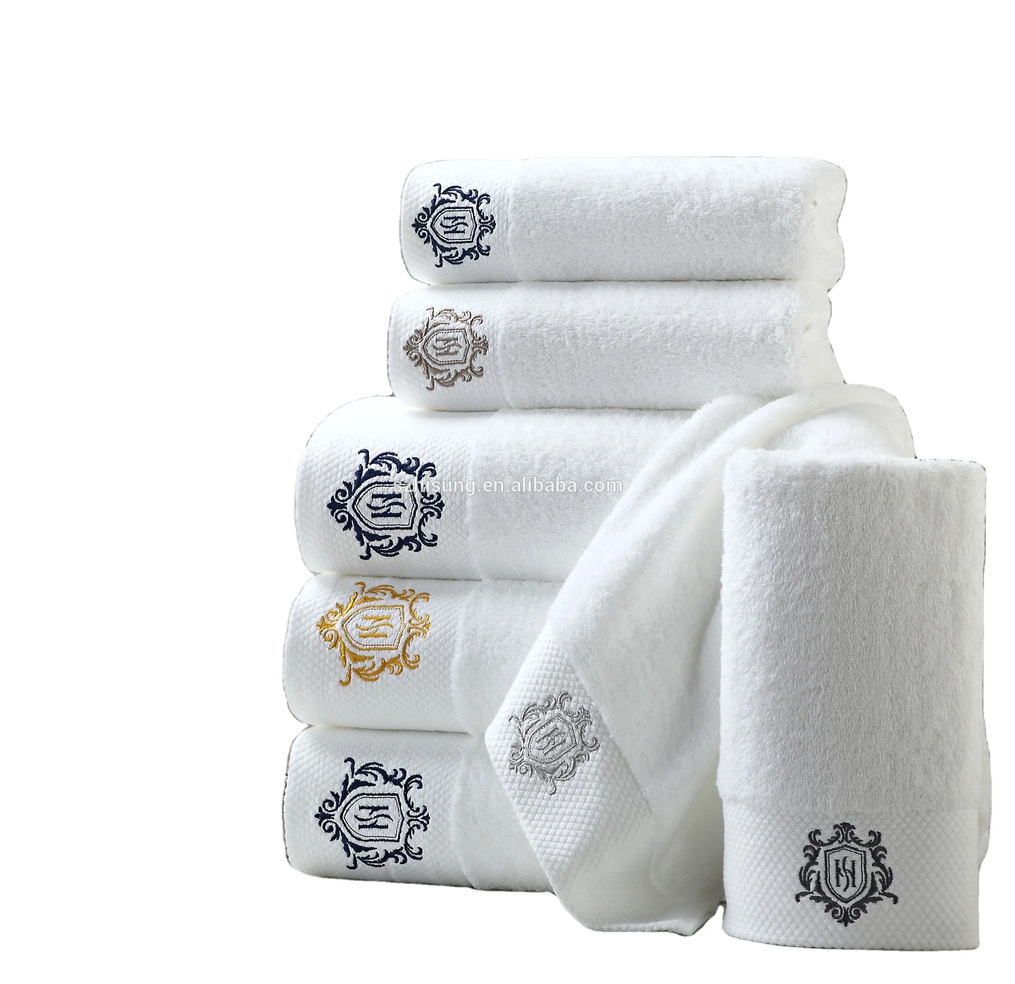 Chanel Inspired Embroidered Black and White Towel Set - Extra Large Bath  Towel And Hand Towel on , $32.00