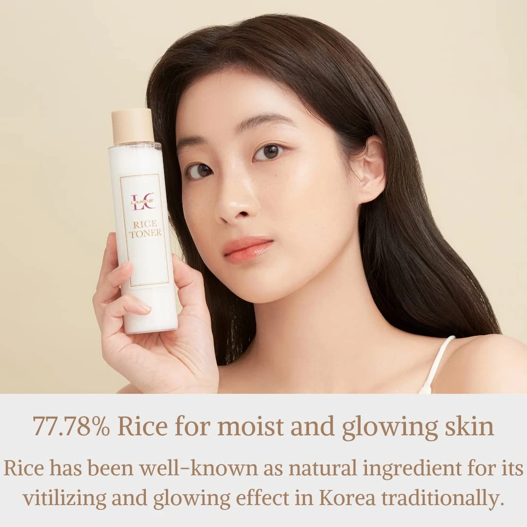 Private Label Korean Rice Serum Skin Care Rice Water Toner Spray Face