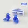 Caja transparente azul