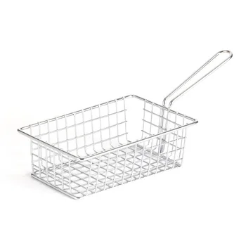 Metal Wire Fry Serving Basket For Deep Fat Fryer French Fries Holder ...