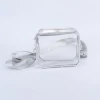 silver clear crossbody bag