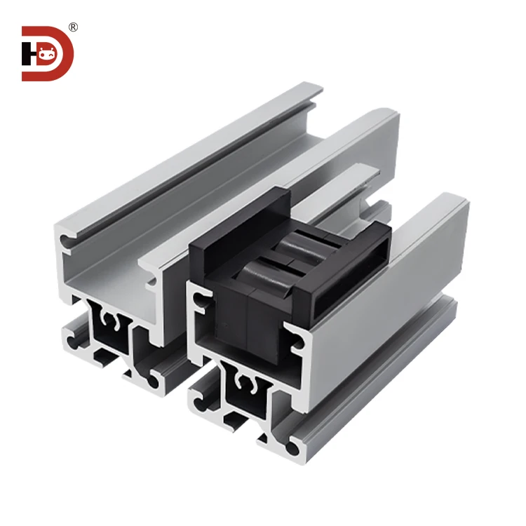 4550 Aluminum Profile Slide Rail Aluminum Alloy Fluent Strip Roller 4550/3538 Fluent Strip Aluminum Alloy Guide Rail manufacture