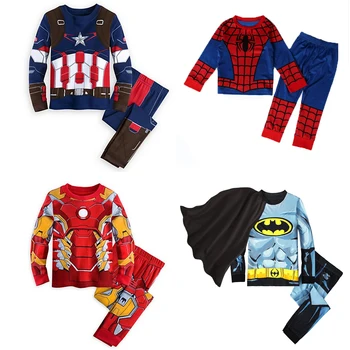 Wholesale Pijamas de superhéroes de Marvel para ropa de dormir de Capitán América, Iron 2 uds. From