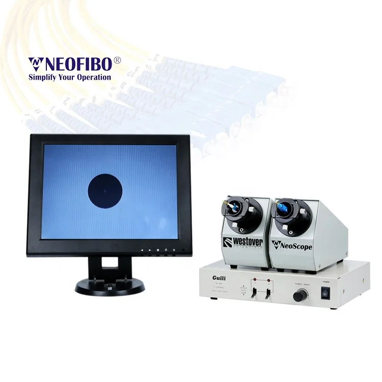 Neofibo FK4-110P 200x волоконно-оптический соединитель осмотр микроскоп инспекции волоконно-оптический соединитель волокна Сфера тестер