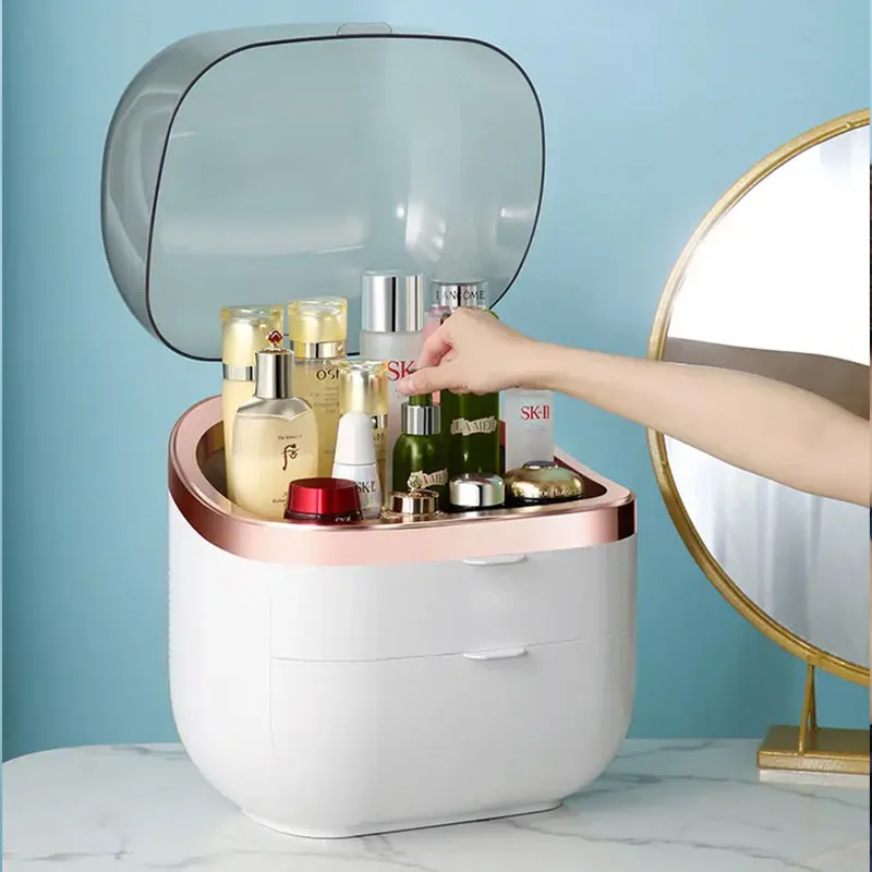 Hot Selling Low Price Dropshipping Cosmetics Fridge 22L Portable Makeup Organizer Storage Box Beauty Refrigerator for Skin Care
