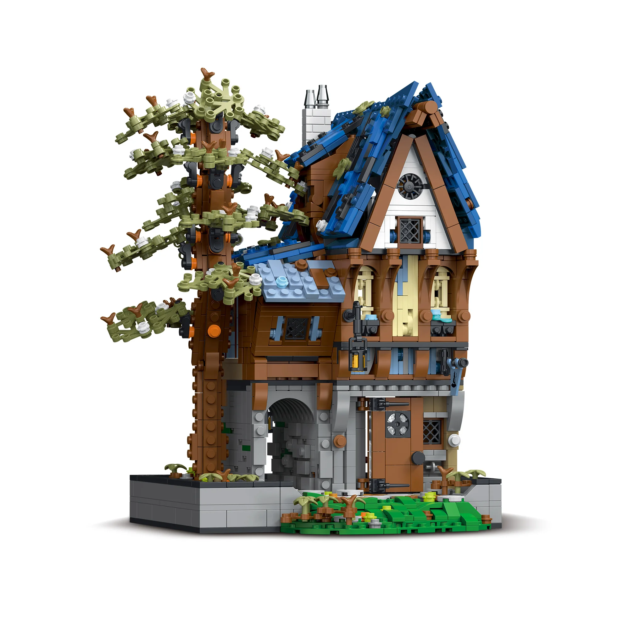 MORK 033032 Medieval Magician Building Blocks Sets City Street Series Model Building Blocks Toys  for Children