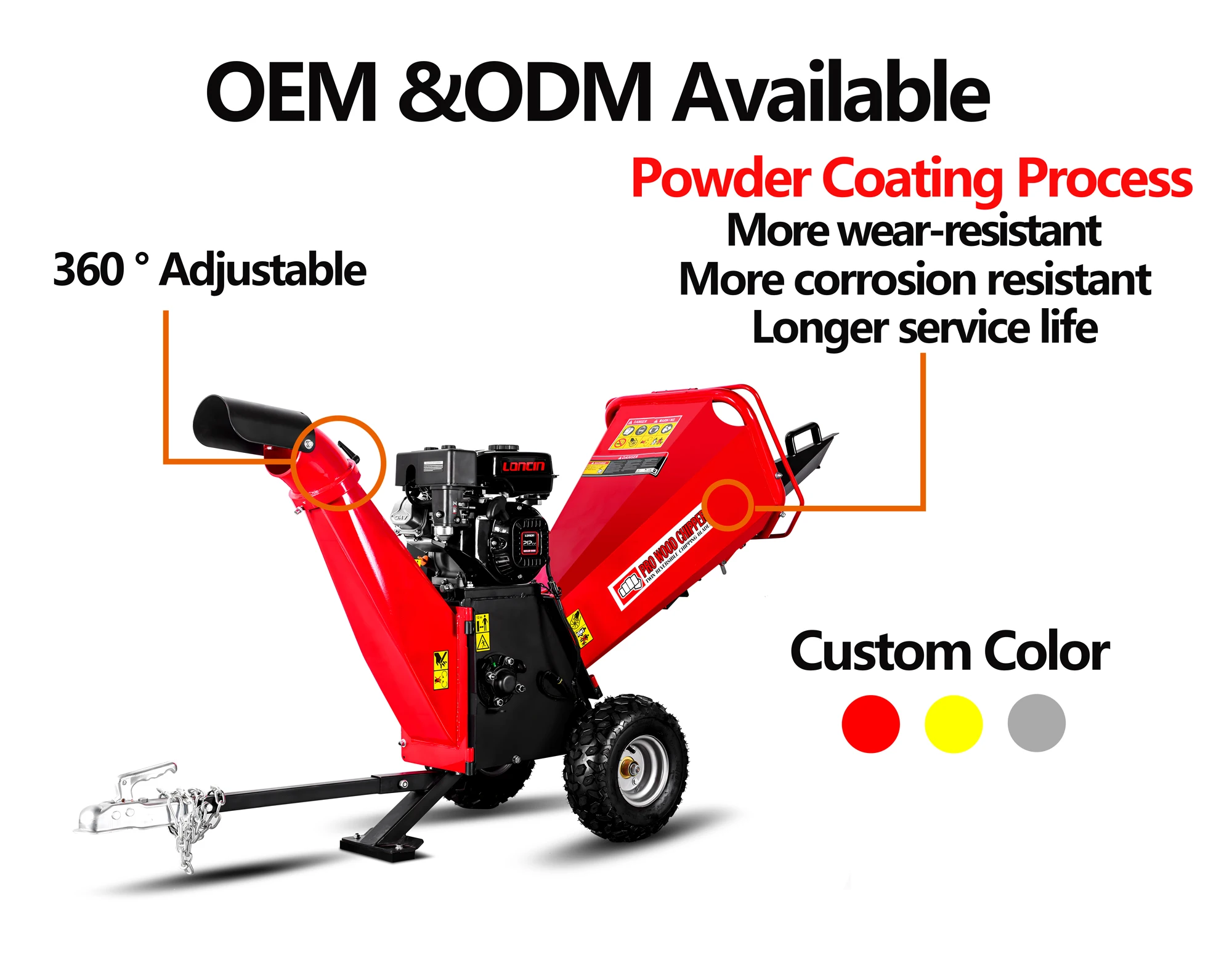 CE Certified 15HP Wood Chipper - High Efficiency & Durability