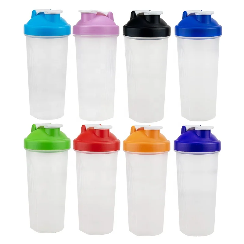Plain Plastic Gym Shaker Bottles (600 ml)