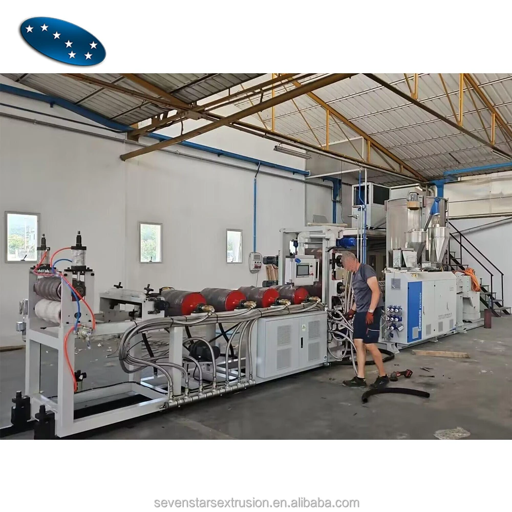 SEVENSTARS Three calendar PVC edge banding making machine