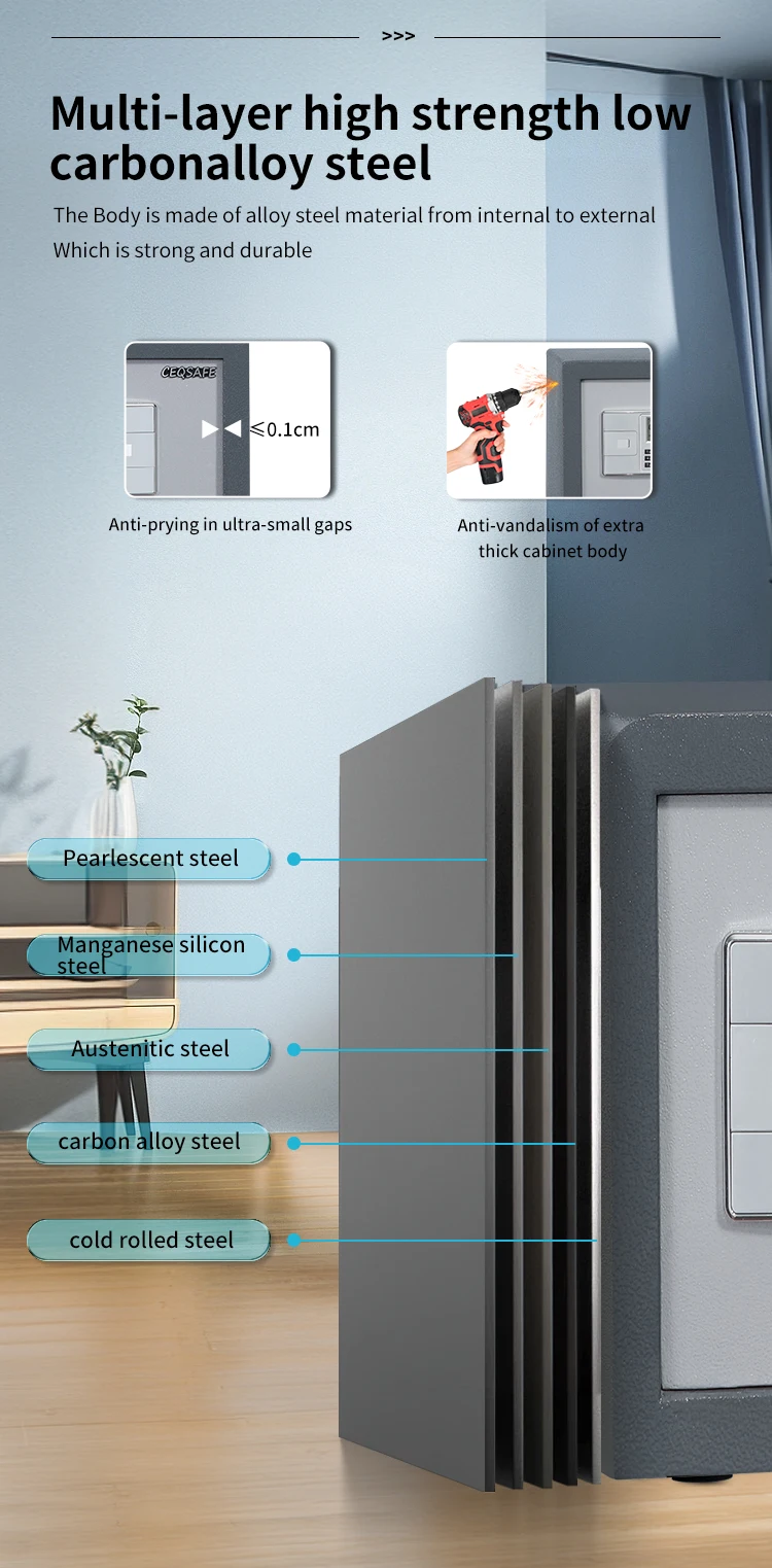 CEQSAFE China Manufacturer Home Electronic Digital Smart Money Safe Box Hotel manufacture