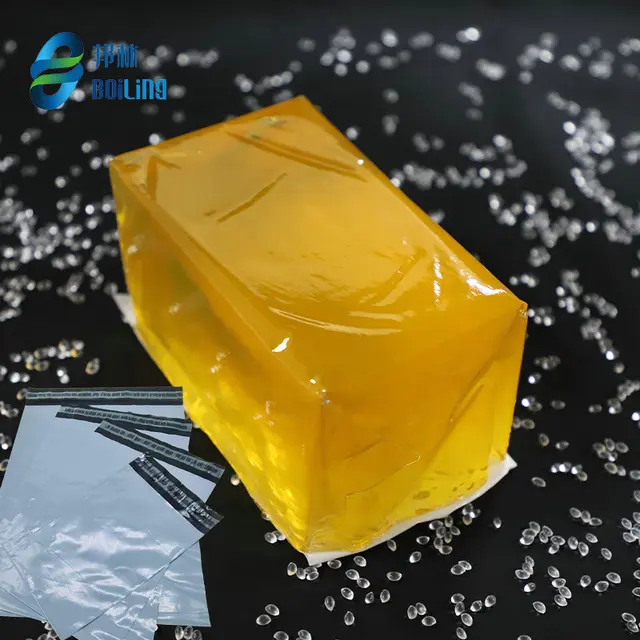 Premium PSA Hot Melt Glue for Construction Packing Woodworking Transportation-for Plastic Courier Bag Applications