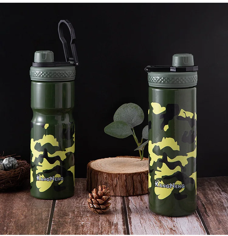 camouflage plastic sports water cup outdoor