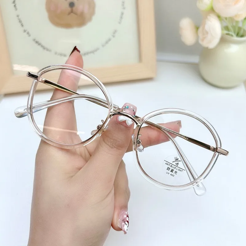 Girl Glasses Frames Circle Aesthetic Round Frame Glasses Girl
