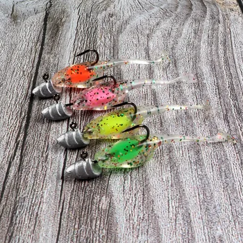 Mini Stainless Steel Root Fishing Float Water Sandwich T-tail Lure Soft Worms 8 Pieces/Box Freshwater Saltwater Artificial Bait – Soft Lure – view 3