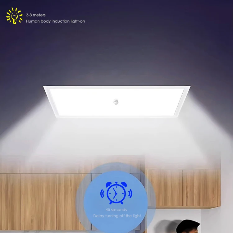 Lampades Planae Recessae Quadrae LED Commerciale Officina 40w 50w 72w 60w 30w 40w50w Lampadiis Coeli Subtus Illuminatis