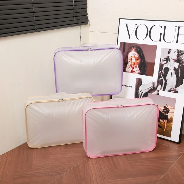 Customizable PVC Standing Zipper Bags and Reusable Large-capacity Cotton Quilt Packaging Bags