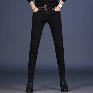 2026 High Quality Men's Slim Jeans Stretch Denim Extreme Comfort Hip Hop Style Washed 3D Pattern for All Seasons