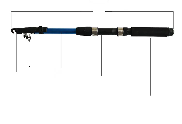 Customize Children 1.8m Kids Telescopic Fishing Rod Set Kid Fishing Rod