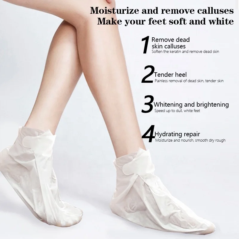 Маска для ног из Гуанчжоу оптовая продажа коллагеновая Отбеливающая увлажняющая маска козьего молока лучшая эффективная