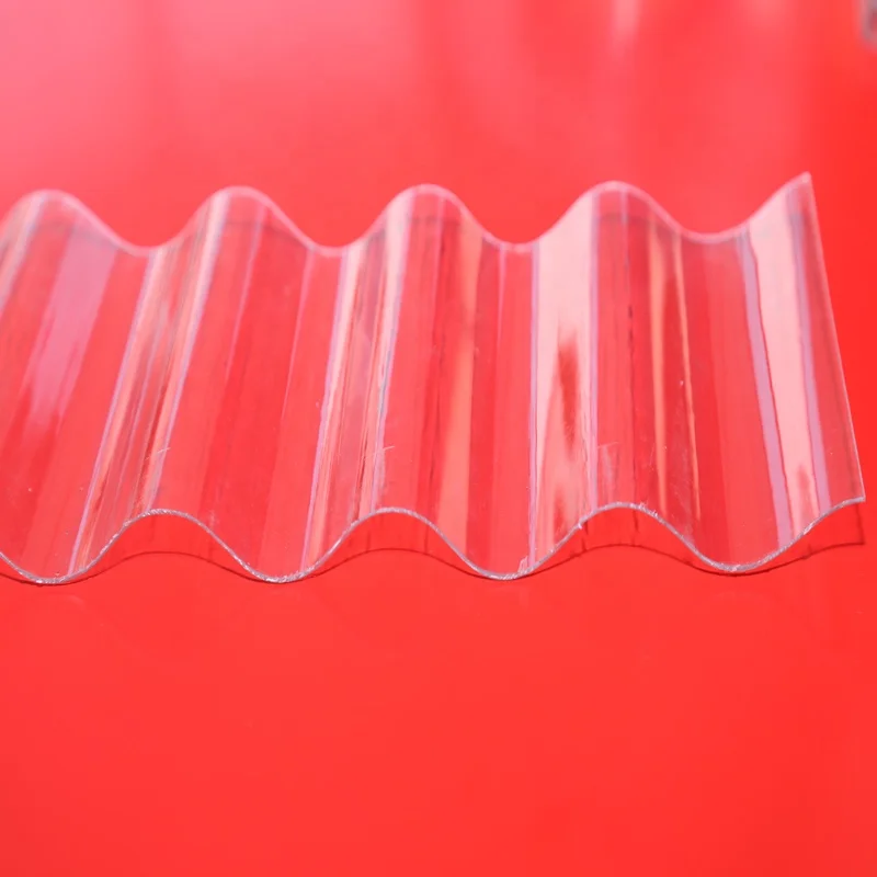 Lowes Transparent Polycarbonate Material Wavy Panel Plastic Canopy High Strength Pc Corrugated Polycarbonate Roofing Sheet