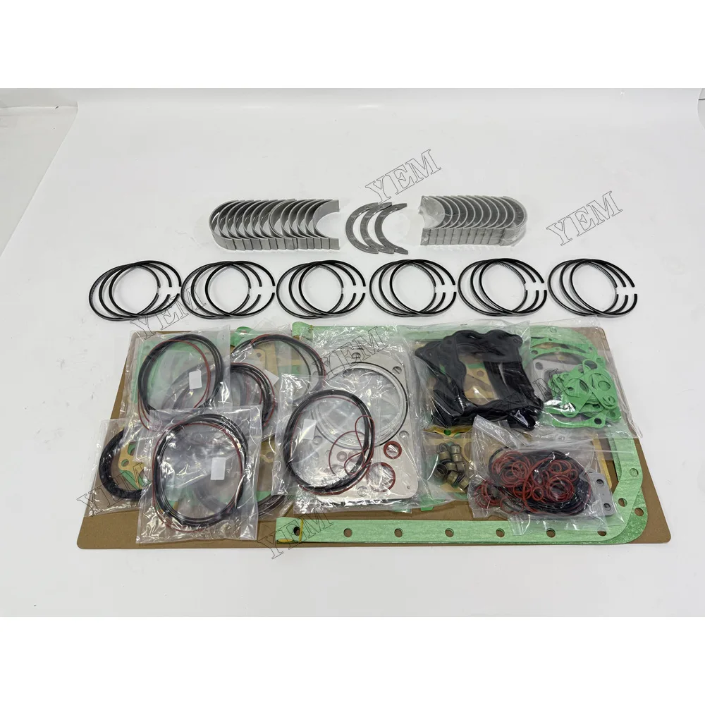 Piston and Rings With Gasket Set With Bearing Set for Mitsubishi 6D20 Engine Rebuild Kit 5