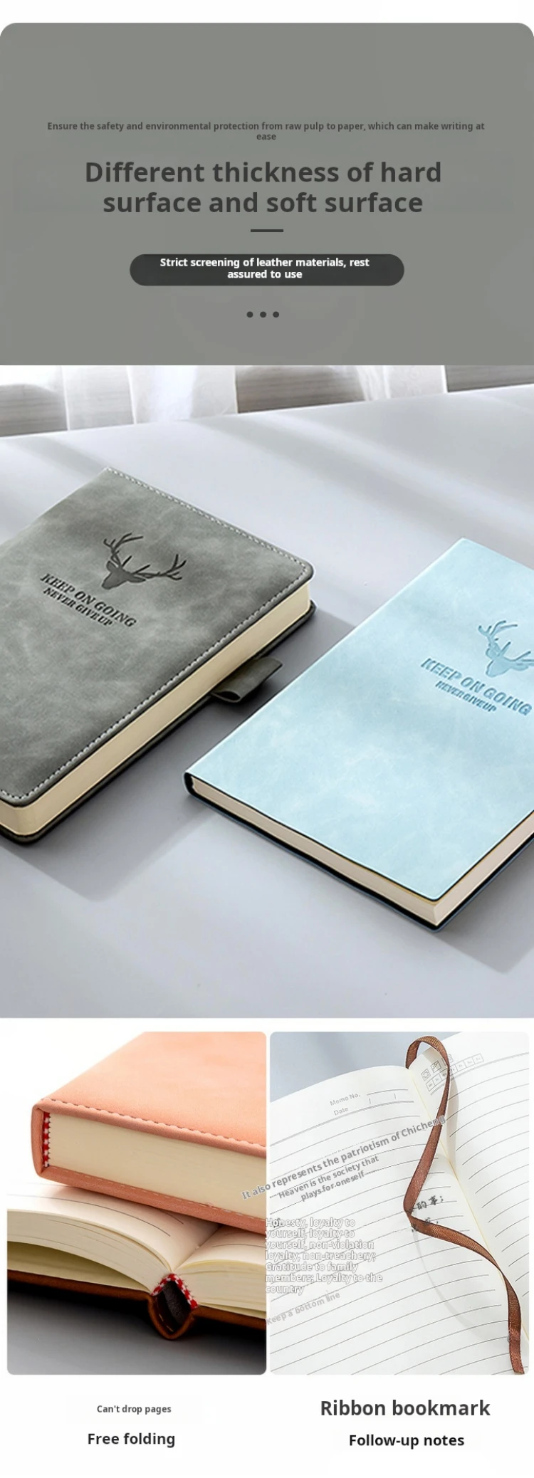 Customized logo luxury pu leather journal notebook a5book cover paper leather diary 2026 planner printing pastel hardcover