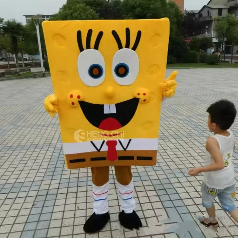 Factory Customized High-quality Mascot Costumes Anime Characters Halloween spongebob Mascot Costumes