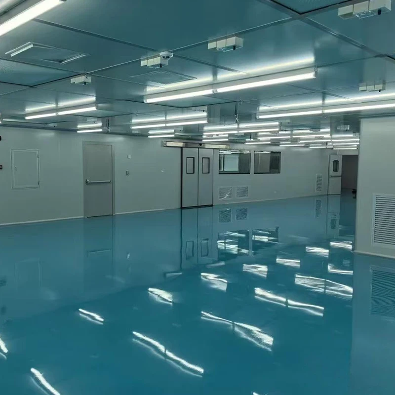 SHARBON Stationary Clean Room Booth HEPA Filter Stainless Steel 304 Aluminum Sandwich Panels 875 CFM Airflow for Laboratory