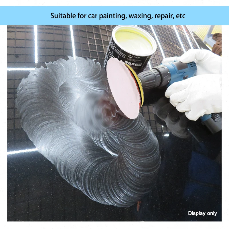 6Inch Hook & Loop Chamfered Microfiber Sanding Pads Buffing Disc Soft Foam Compound Polishing Pad for Metal Car Finishing Waxing