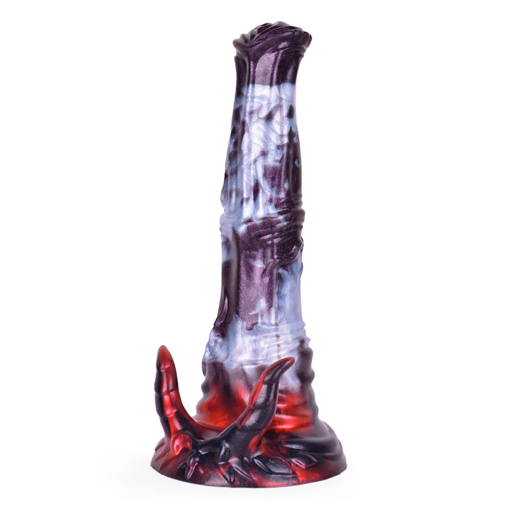 Popular 9.2 Inch Multi-Color Soft Massive Silicone fantasy Realistic strong Suction Horse Dildo Anal Sex Toy for Women Men
