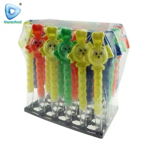 Hot Selling Plastic Cheap Candy Toys Flute Toy with Candy