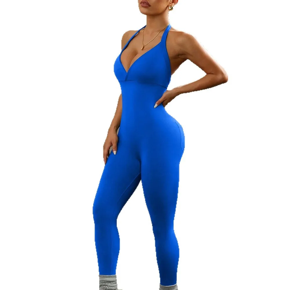 Blocking Tummy Control for High Elasticity Sports Halter Sleeveless Back Hollow Yoga Tig detail