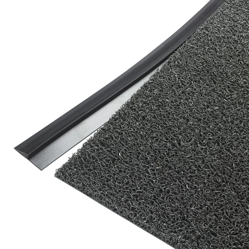 Gray Carpet Edge Protector Strip Used to Hide Frayed Carpet Edges,Flexible  PVC Carpet Edge Protector,Cuttable(Size:16ft / 500cm Long)