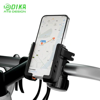 DIKA 2024 Cycling Phone Holder With Left and Right Clips Phone Holder Cycling Holder Suitable For Bicycle/Motorcycle