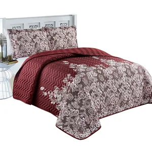 Super Soft Printed Single Quilted Microfiber Bedspread Microfiber Quilt With Cheap Price