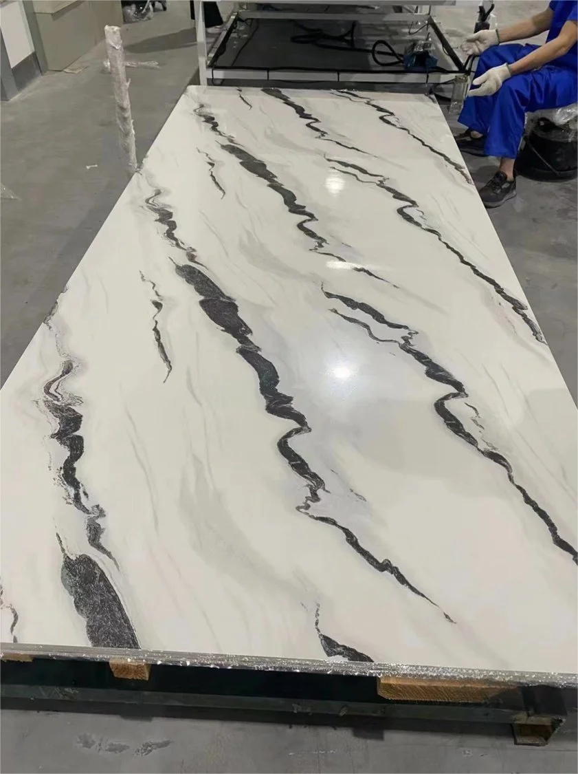 Wholesale 1220X2440mm PVC Marble Sheet Wall Panel UV Coating Board UV ...