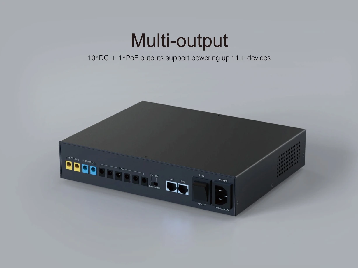 Marsriva Mini Dc Ups With Poe 12v 24v 48v 53.5v Rechargeable Battery ...