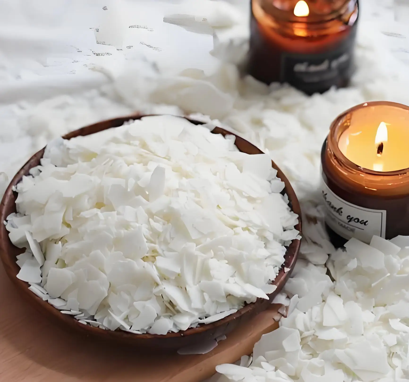 Shop Candle wax semi/fully refined wax 54-56/56-58/58-60 raw materials-Detailed Image 1