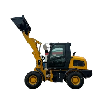 Small Front End Wheel Loader 4X4 WD Diesel Engine 1800kg Rated Load Hydraulic Transmission Bucket Attachments Pump Gearbox Used