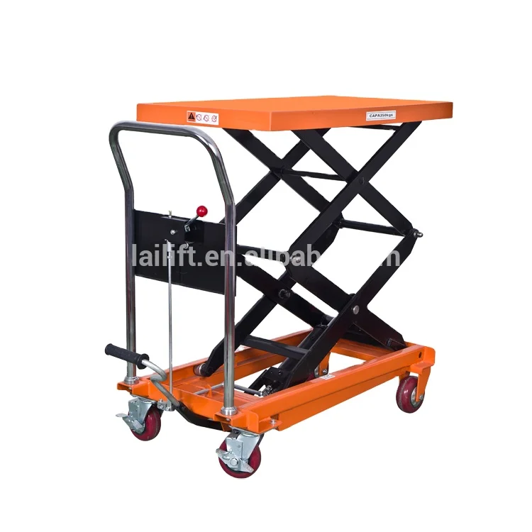 350KG Capacity Manual Scissor Lift Table With CE Certificate